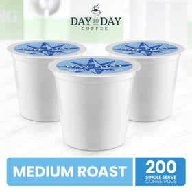 Day To Day Coffee Breakfast Blend pod closeup emphasizing balanced flavor.