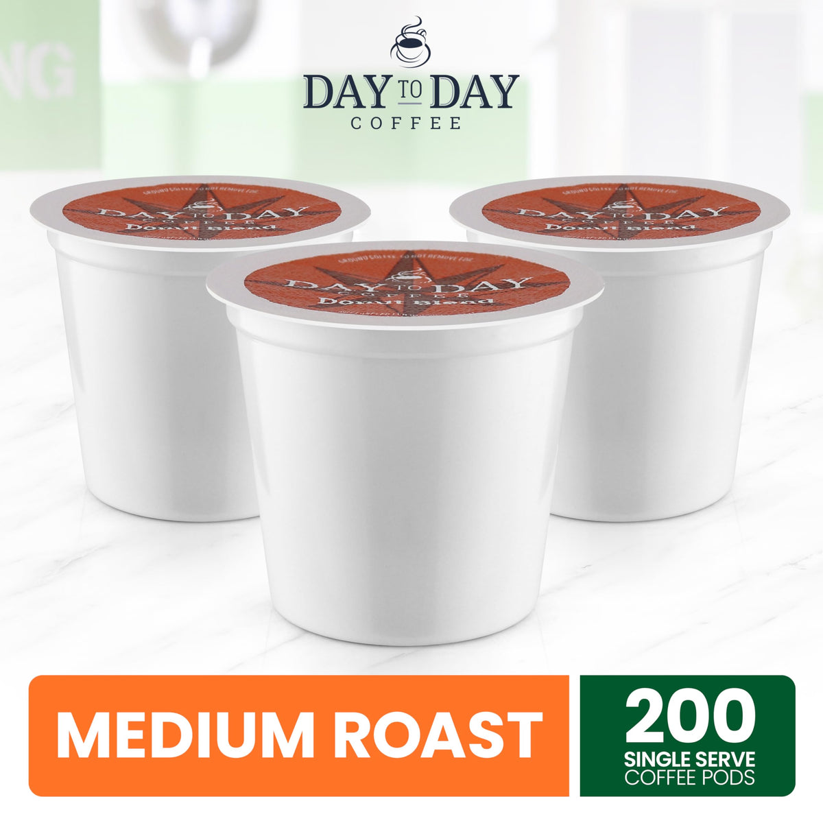Day To Day Coffee Donut Blend in an office breakroom setting.