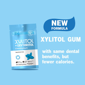 DC24 Daily Care gum resealable bag, ideal for carrying sugar-free freshness on the go.
