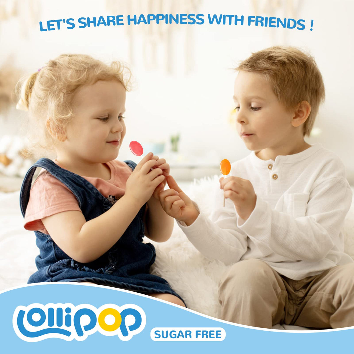 DC24 DAILY CARE peach flavor lollipop close-up with fruity aroma.