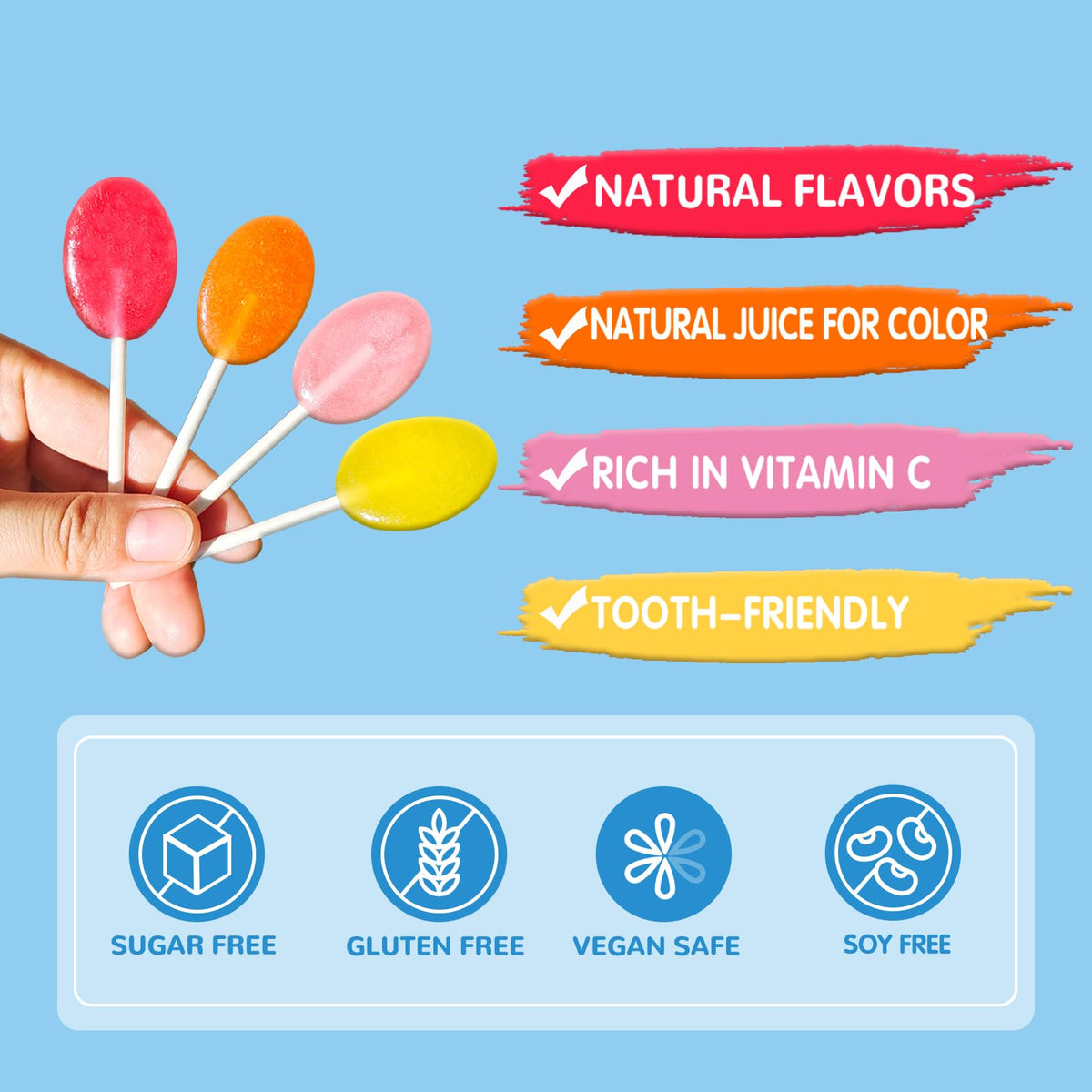 DC24 DAILY CARE assorted flavors pack displays variety for family snacking.
