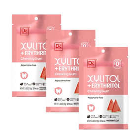 DC24 Daily Care watermelon gum pack shot highlighting sugar-free formula.
