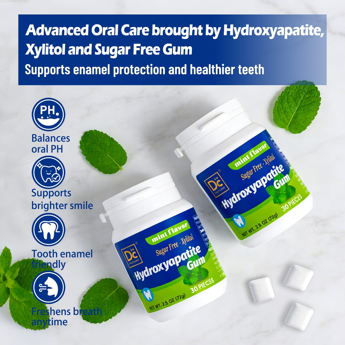 DC24 DAILY CARE xylitol cavity defense gum after meals