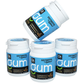 DC24 Daily Care gum pack featuring xylitol and erythritol for a refreshing, after-meal bite