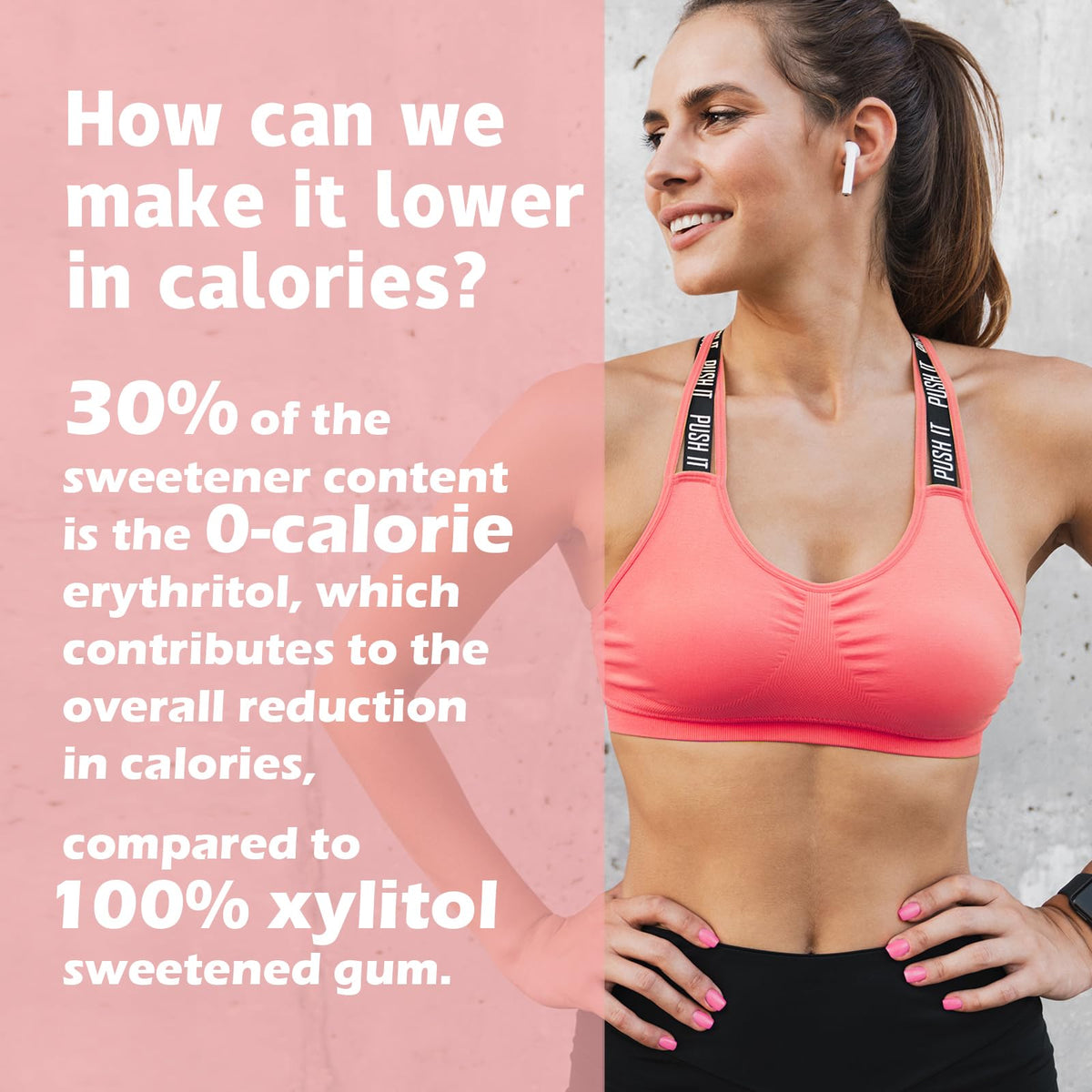 DC24 Daily Care xylitol and erythritol ingredients for sugar-free sweetness.
