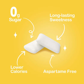 DC24 Daily Care Xylitol Gum close-up of gum pieces with smooth texture