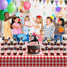 Ddajksq kids' Spidey-themed toppers for birthday celebrations