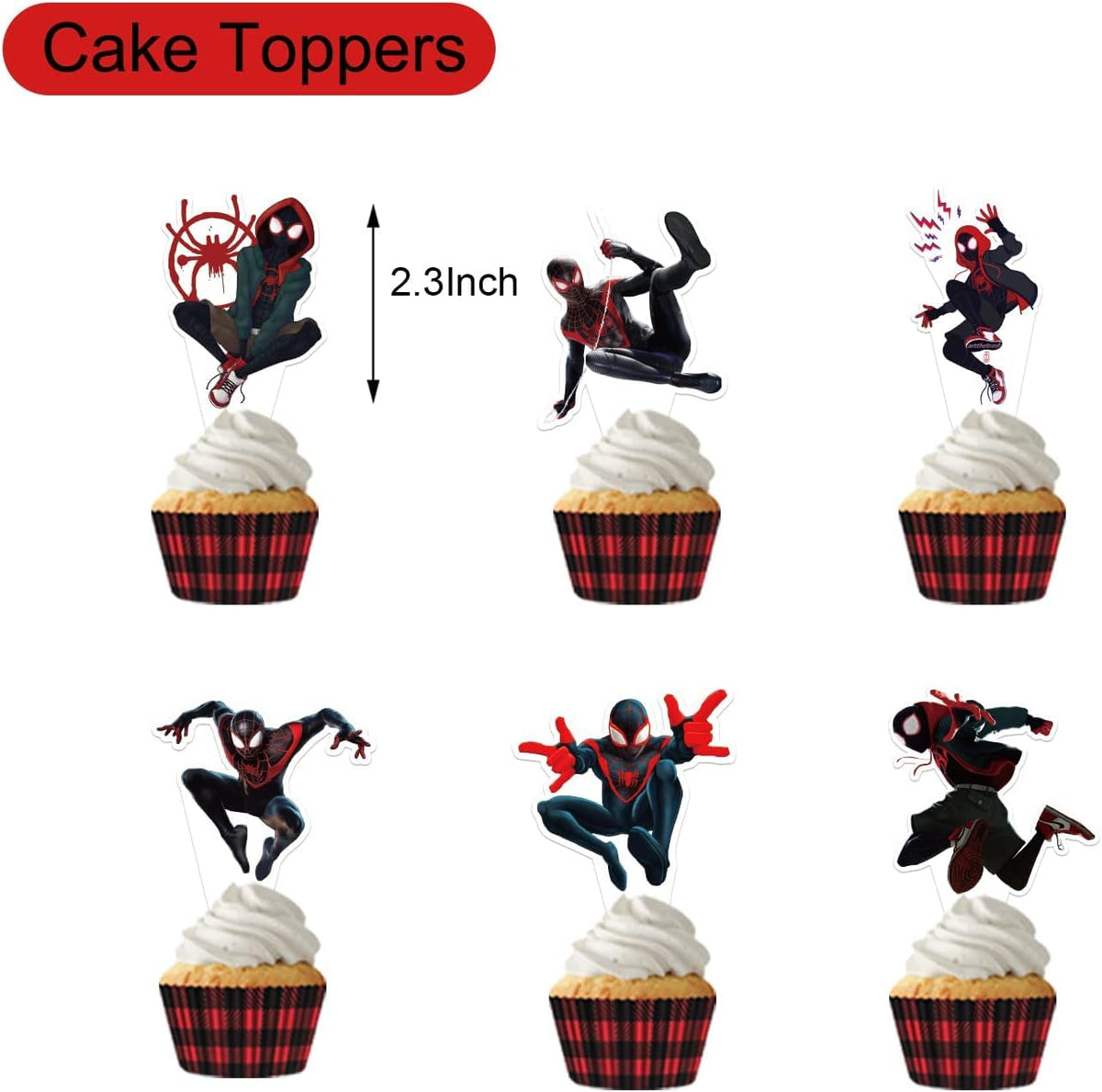 Ddajksq Miles Morales party decor set for bold table styling