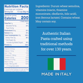 Bronze-drawn tubes of De Cecco Tubetti No. 62 show texture ideal for saucing.