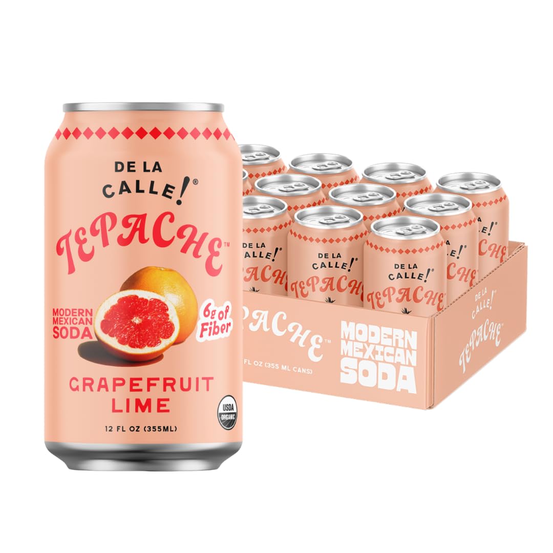 De La Calle Tepache Grapefruit Lime bottle showing crisp organic flavor for everyday refreshment