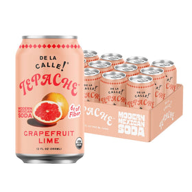 De La Calle Tepache Grapefruit Lime bottle showing crisp organic flavor for everyday refreshment