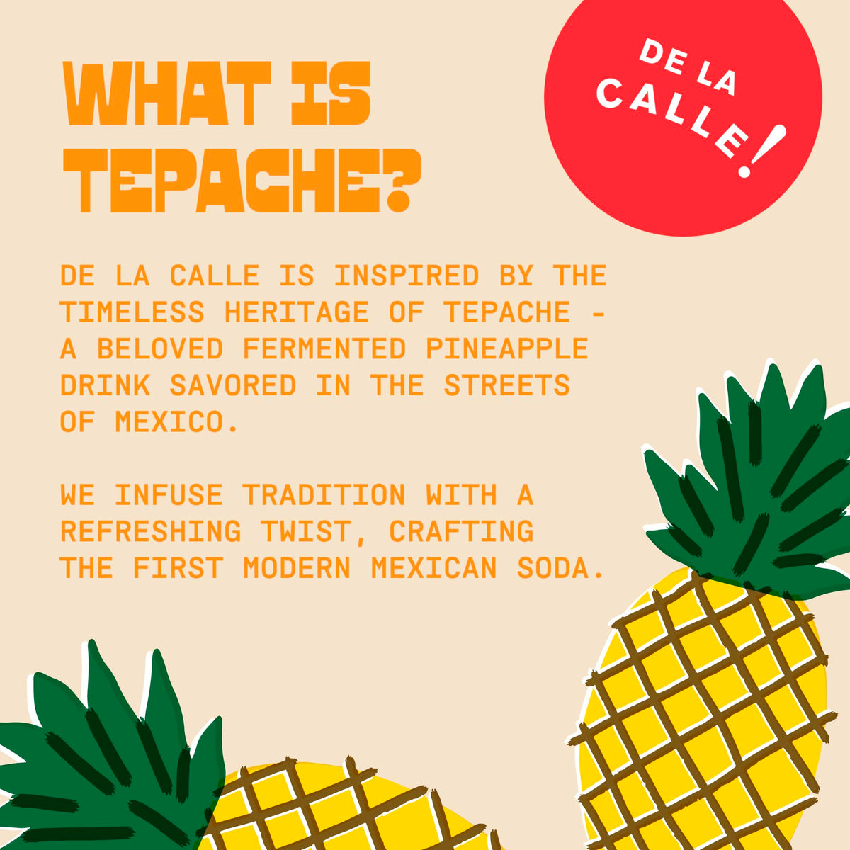 De La Calle Tepache Mandarin empty-can-ready suggesting a guilt-free option for gatherings