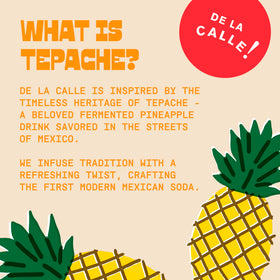 De La Calle Tepache Mandarin empty-can-ready suggesting a guilt-free option for gatherings
