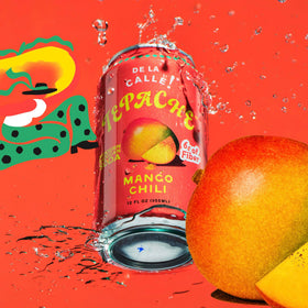 De La Calle Tepache Mango Chili glass captures sparkling, tropical notes ideal for mocktails.