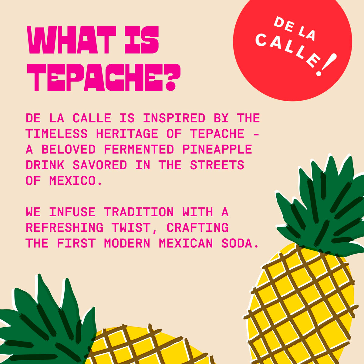 De La Calle Tepache organic-cert closeup reinforces certified organic and non-GMO credentials.