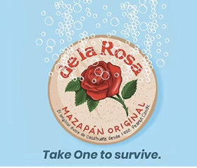 De la Rosa Mazapan ingredients label close-up on packaging.