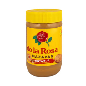 De la Rosa mazapan jar with peanut chunks, creamy texture