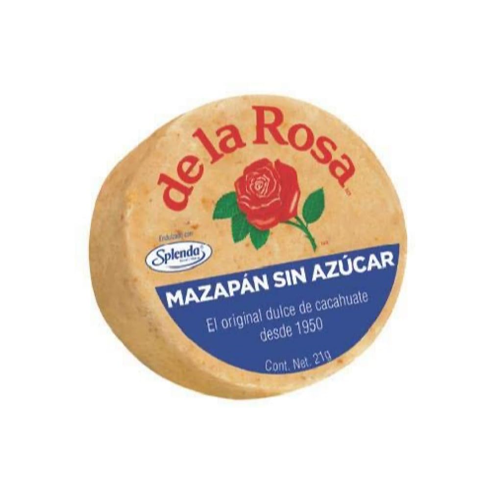 De la Rosa Mazapan Sugar Free closeup of roasted peanuts highlighting rich peanut flavor.