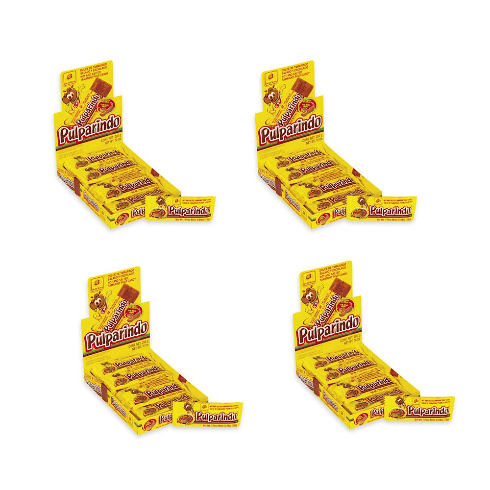 De la Rosa Pulparindo Flavors Bundle: four original sticks for on the go snacking at parties