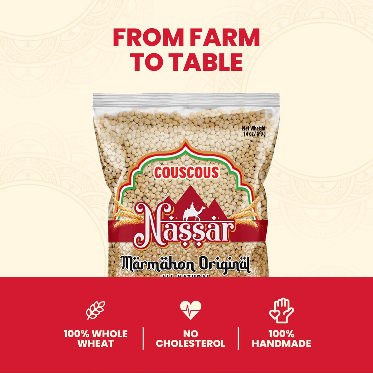 De Mi País couscous marmahon pantry staple for easy dinners.