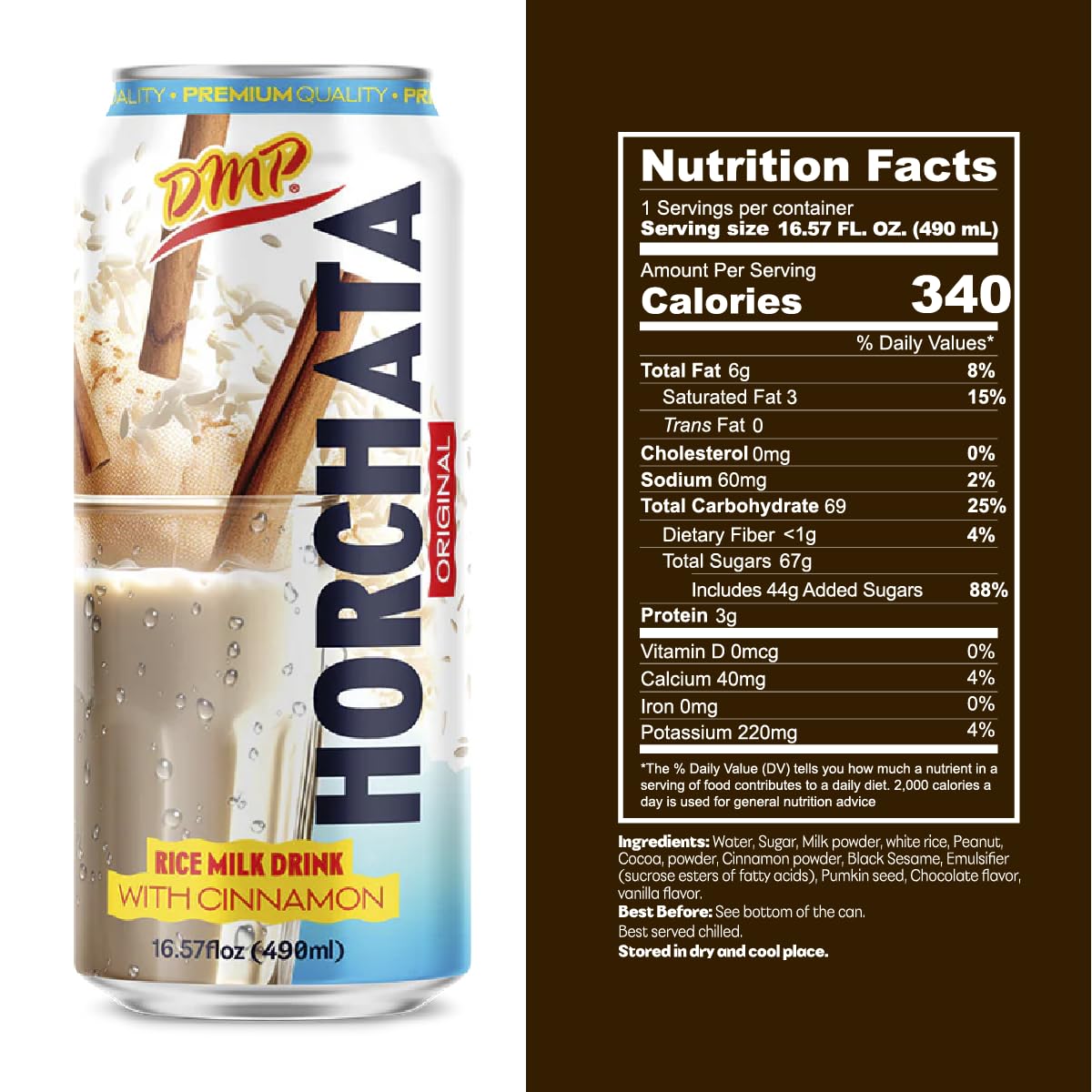 De Mi Pais horchata pairs well with meals and snacks alike.
