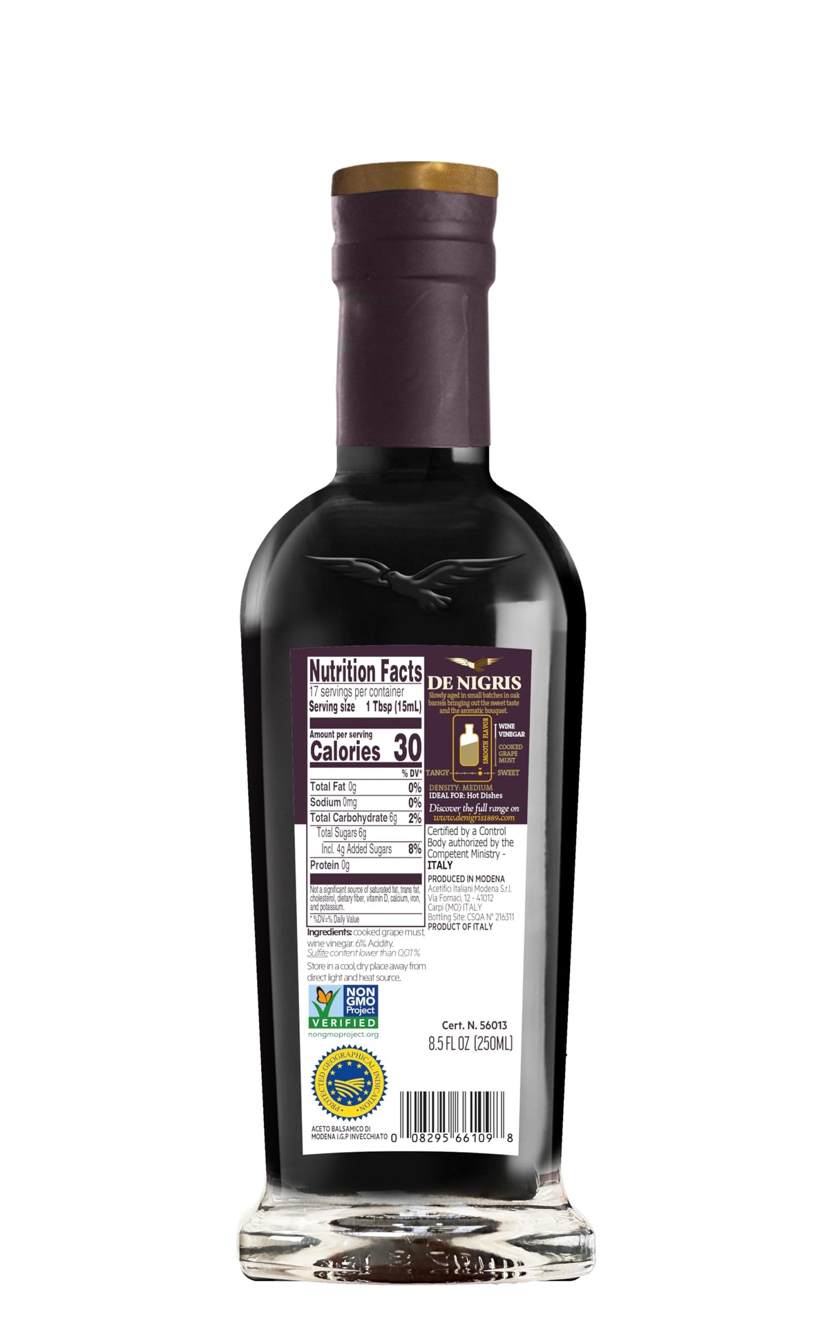 Drizzle De Nigris balsamic vinegar over a dish to elevate flavors