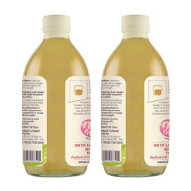 De Nigris vinegar bottle pour enhances salads and marinades