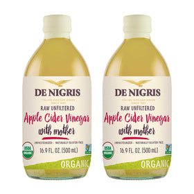 De Nigris Organic Apple Cider Vinegar bottle for everyday cooking and dressings