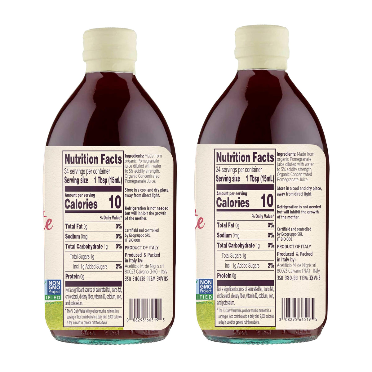 De Nigris pomegranate vinegar pour creates a fruity, bright glaze for dressings.