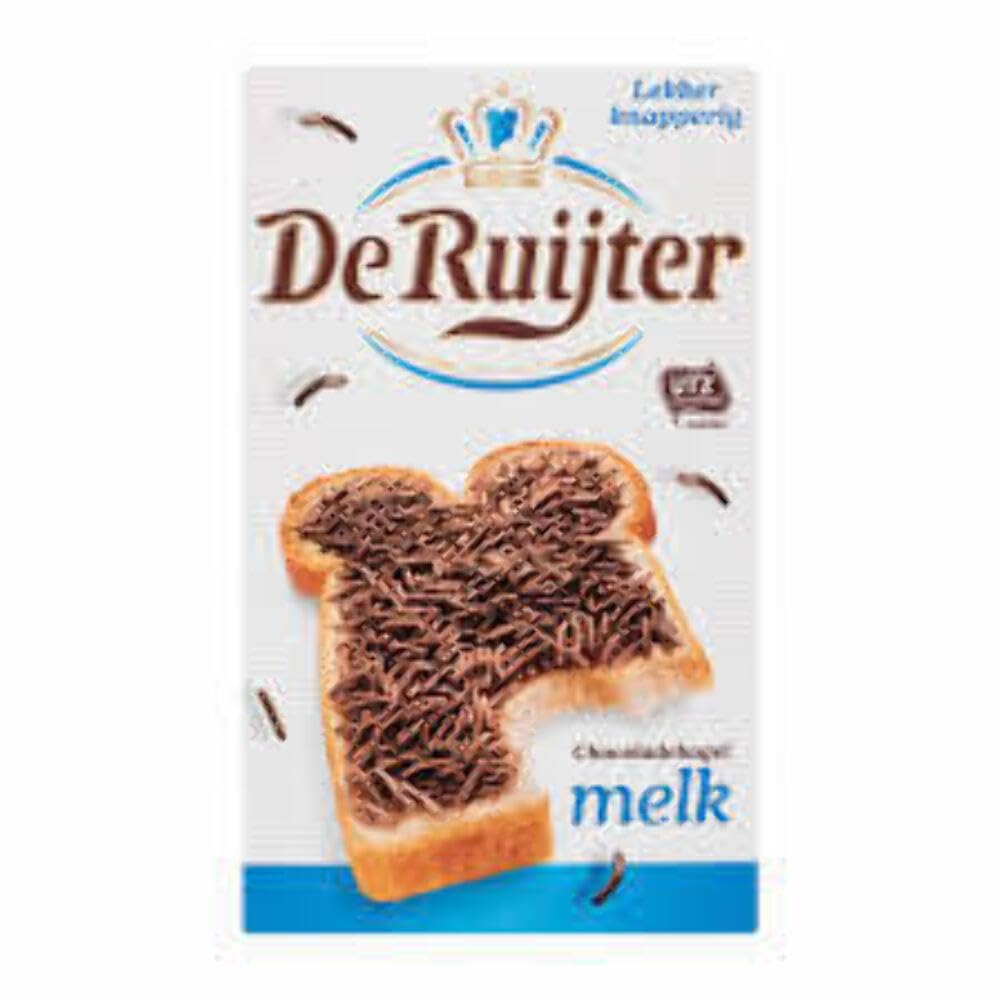 De Ruijter Milk Chocolate Sprinkles on cupcakes for smooth sweetness and crunch