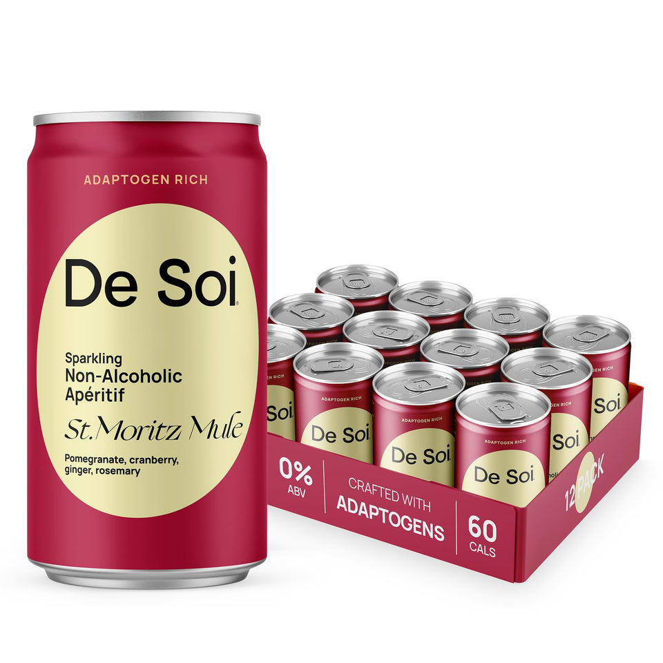 De Soi St. Moritz Mule bottle packshot highlighting premium mood-friendly NA drink