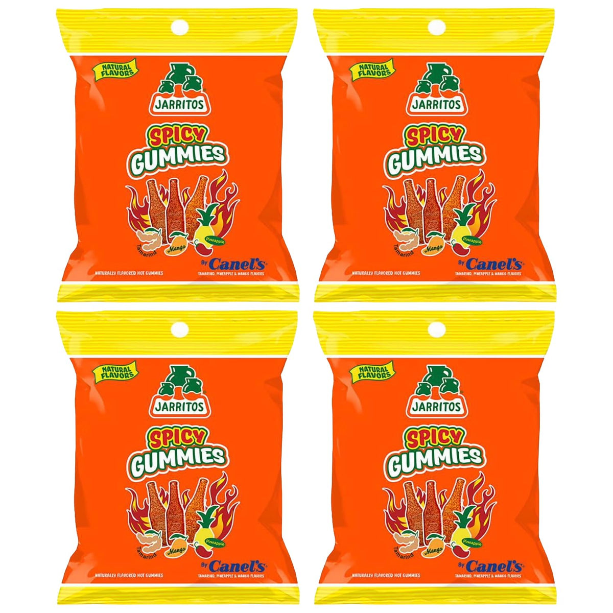 Deal Society Jarritos Spicy Gummies bag with chili-lime dust, ideal party snack