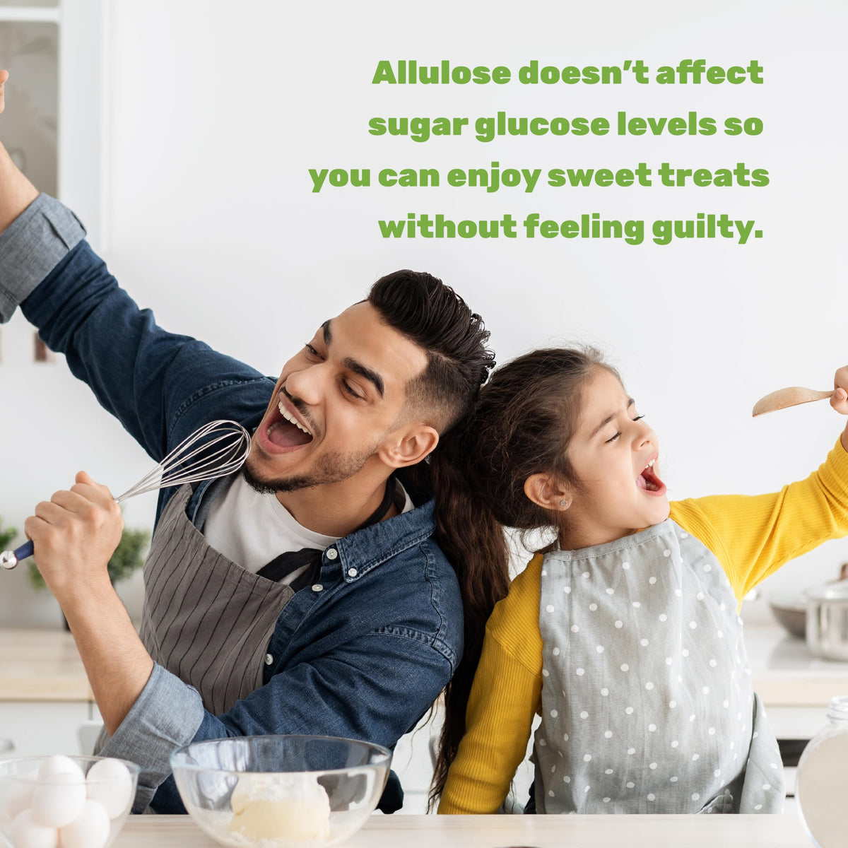 Deal Supplement Allulose in baking dish ready for dessert preparation