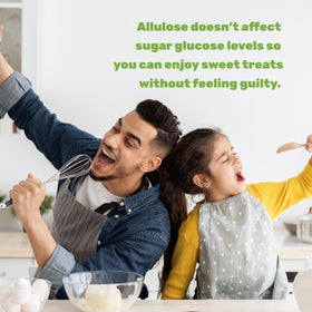 Deal Supplement Allulose in baking dish ready for dessert preparation