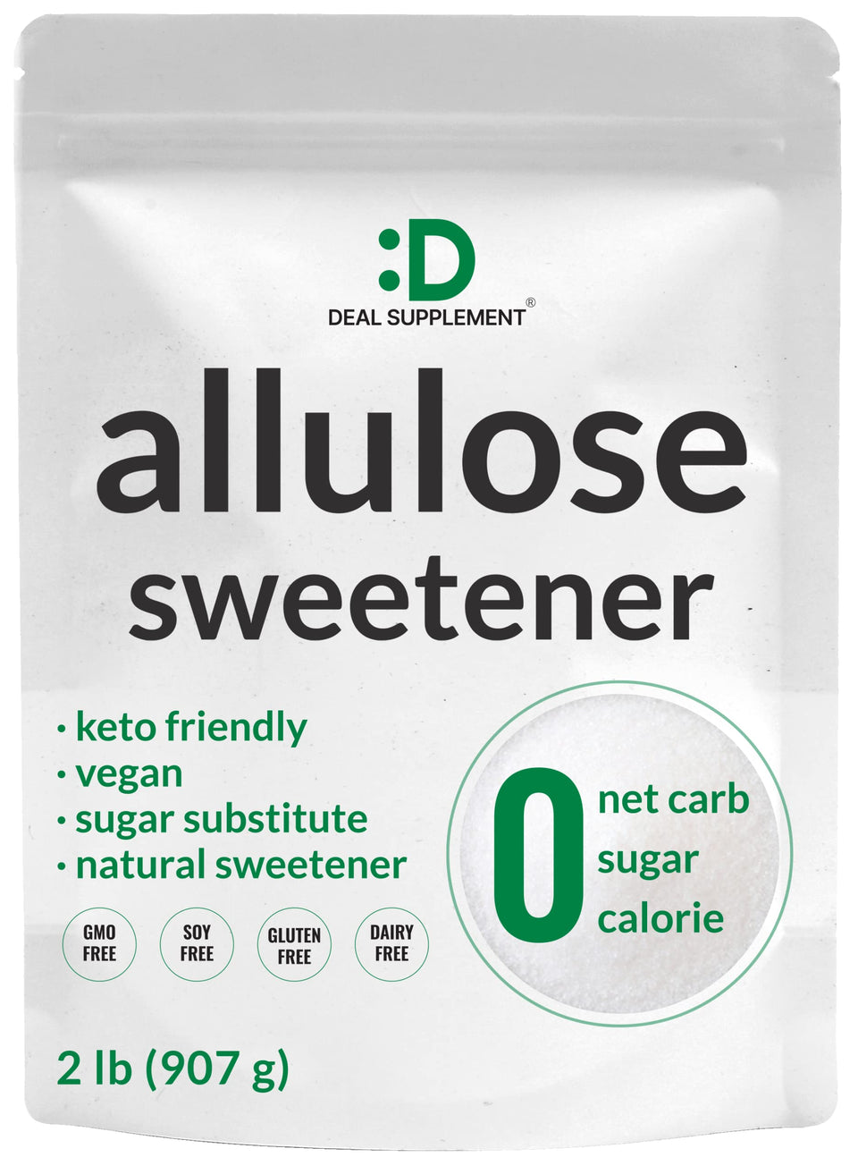 DEAL SUPPLEMENT Allulose Sweetener bottle for cooking and baking with zero calories.