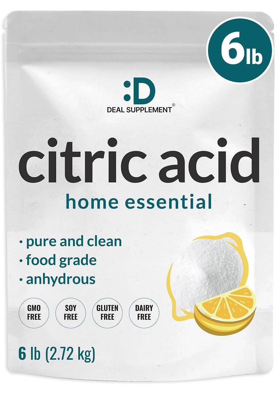 DEAL SUPPLEMENT Citric Acid 6lb pouch ready for bulk kitchen use and flavor ideas