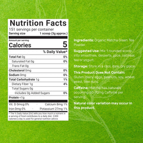 Deal Supplement Culinary-Grade Matcha – smooth, versatile powder for lattes and baked treats.