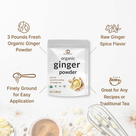 Ginger powder from Deal Supplement enhances baking, candy, and desserts