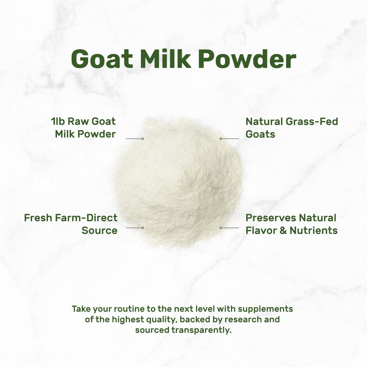 Deal Supplement Goat Milk Powder for baking and desserts.