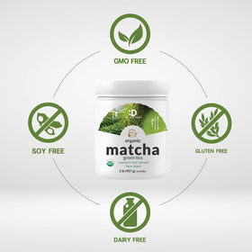 Deal Supplement Matcha Powder bowl with whisk illustrates traditional preparation and smooth texture.