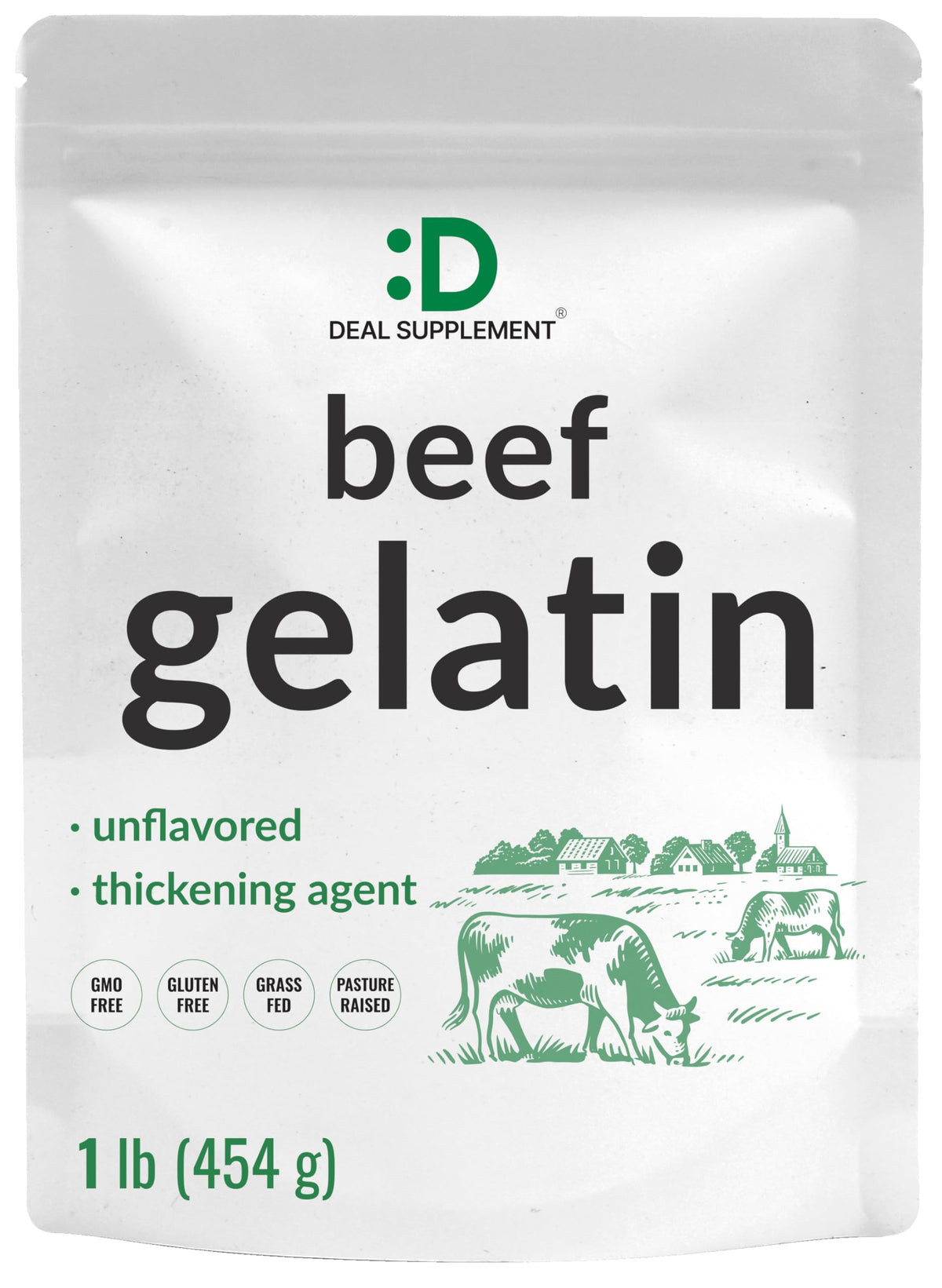 Deal Supplement unflavored beef gelatin powder for smooth jellies and desserts