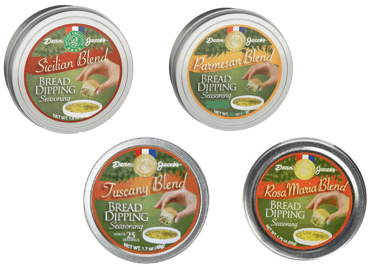 Dean Jacob's Bread Dipping Collection tin set for olive oil dipping