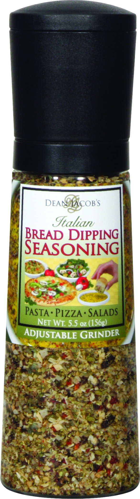 Dean Jacobs jumbo grinder with bread dipping seasoning beside olive oil for a flavorful dip