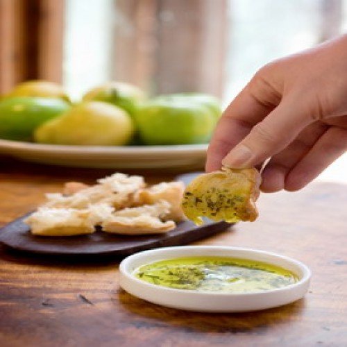 Dean Jacob's Sicilian blend tin with sun-kissed herbs for dipping