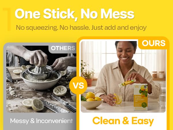 Dear Recipe organic lemons used in sticks for clean ingredients