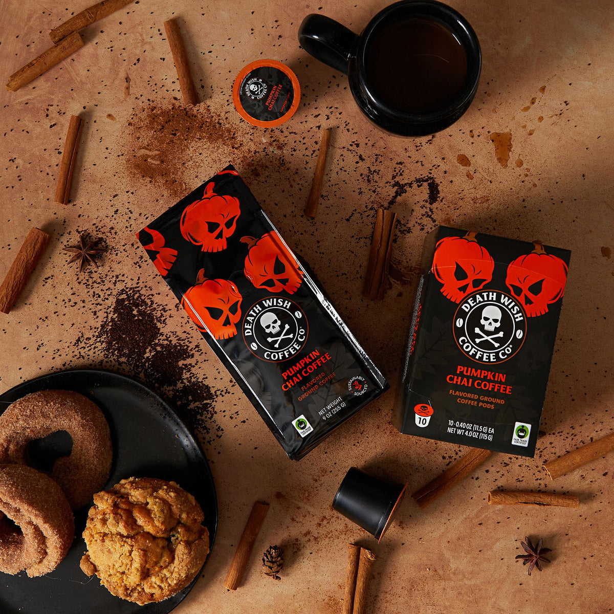 Death Wish Coffee 18-ounce bag ready for bold daily rituals