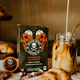 Brewed cup with rich chocolate-hazelnut finish for a smooth sip