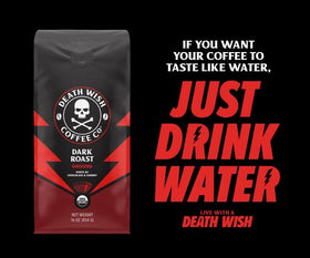 Death Wish Coffee Espresso Roast Aroma Rich Chocolate Notes captures inviting coffee scent