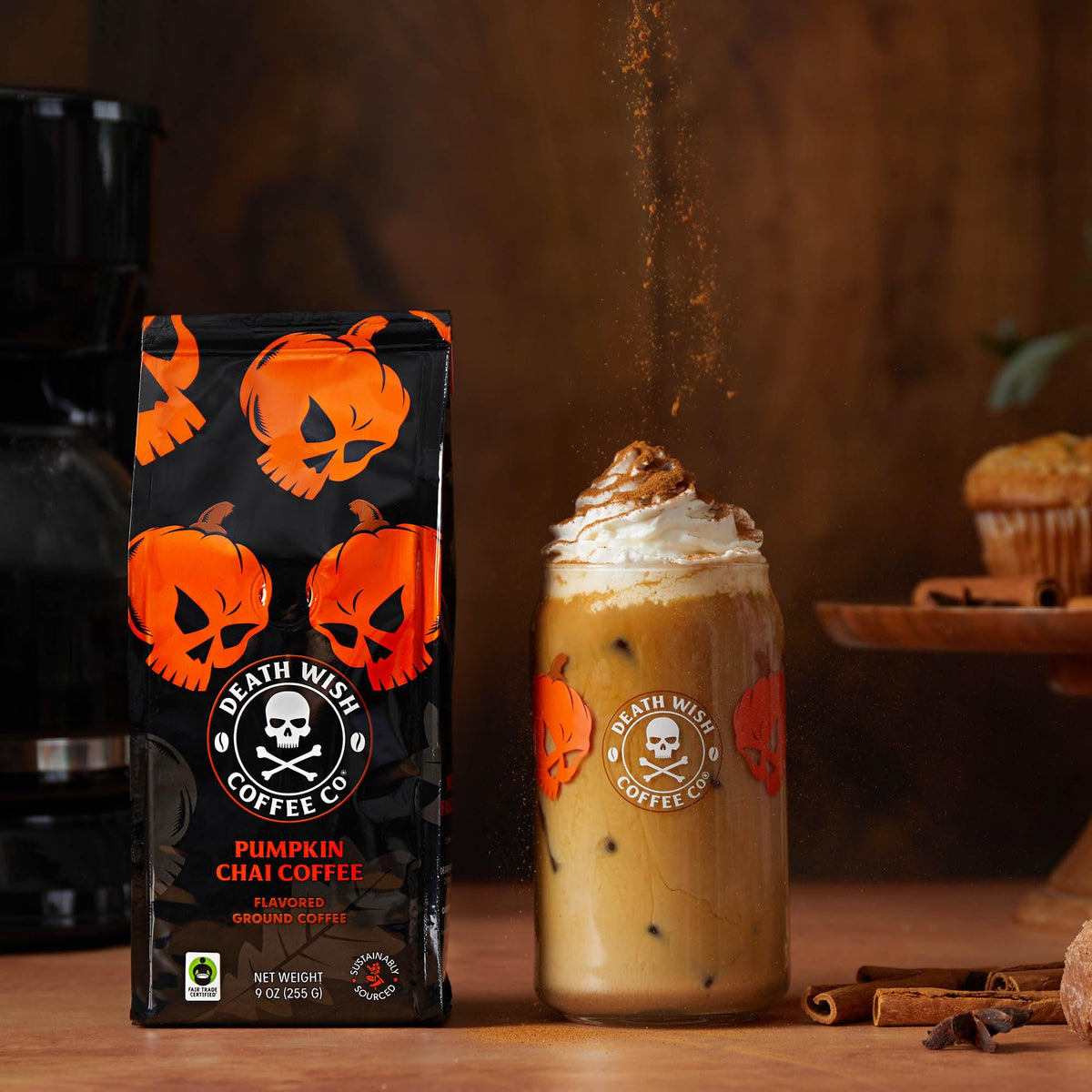 Death Wish Coffee fair-trade arabica beans highlighting ethical sourcing