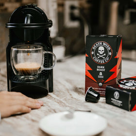 Death Wish Coffee origin concept image highlighting diverse sourcing.